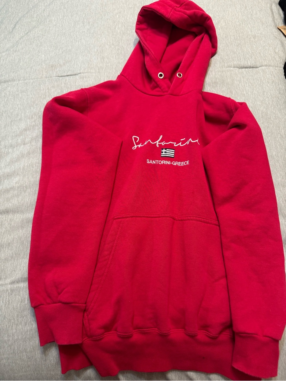 Santorini-Sewed Hot Pink women’s Hoodie Sweatshirt